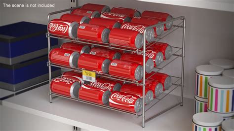 Диспенсер для банок газировки с банками колы и ценником 3D Модель $44 ...