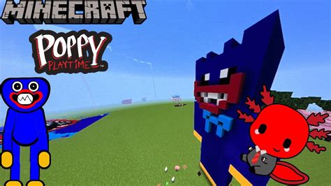 Minecraft Tutorial How To Build Huggy Wuggy Poppy Playtime YouTube