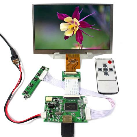 HDMI LCD Controller Board With 7inch 1024x600 AT070TNA2 LCD Screen In