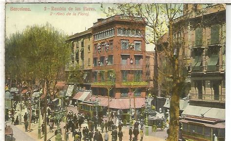 Barcelona Barcelona Ramblas Sin Escribir Carte Postale Ancienne Et