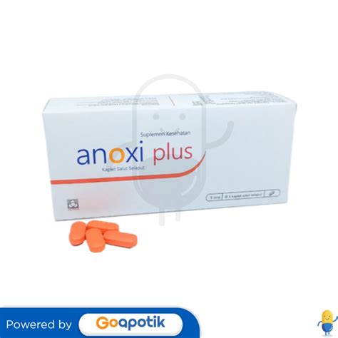 ANOXI PLUS BOX ISI 30 KAPLET Kegunaan Efek Samping Dosis Dan Aturan