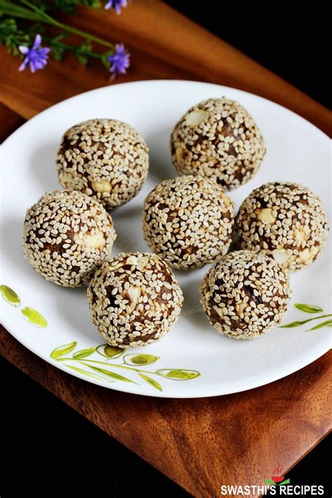 Til Ke Laddu (Sesame Seeds Ladoo) - Swasthi's Recipes