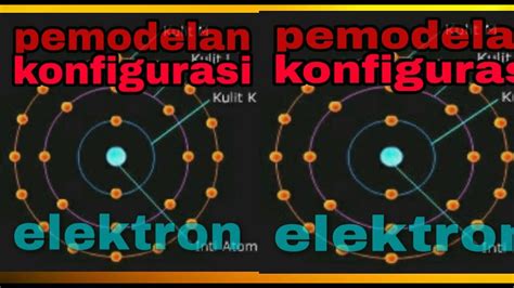 Pemodelan Konfigurasi Elektron Sesuai Model Atom Niels Bohr YouTube