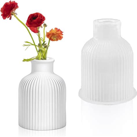 Amazon De Weiss Silikonform Vase Epoxidharzform Harzform Vase