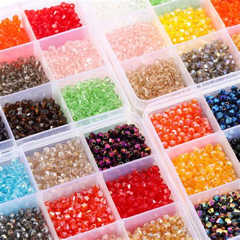 3000 Stks Doos 3Mm 4Mm Crystal Facet Losse Spacer Kralen Voor Diy