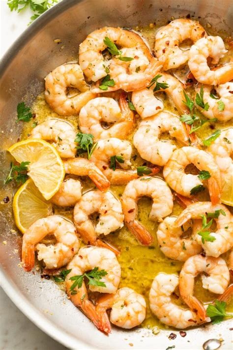 15 Minute Garlic Butter Shrimp Nourish And Fete