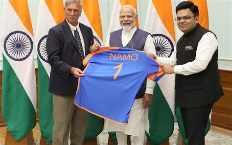 Narendra Modi Handed Special Team India Namo Jersey After T20 World Cup Win Cricket One