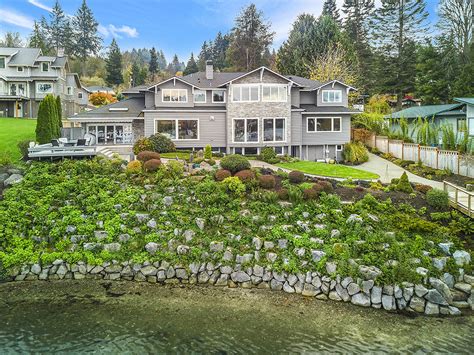 Bainbridge Island estate offers pool, basketball court, waterfront luxury