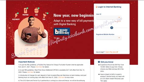ICICI Net Banking New Retail User Online Registration at icicibank.com