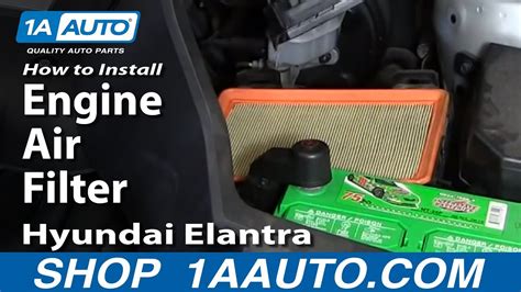 How To Install Replace Engine Air Filter Hyundai Elantra Youtube