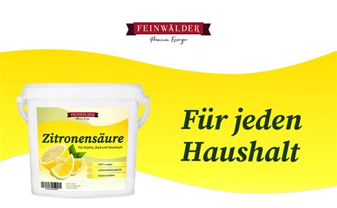 Feinw Lder Premium Zitronens Ure Pulver Kg In Lebensmittelqualit T