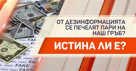 Не по-малко от 4000 евро месечно: Истина ли е, че от дезинформацията се ...