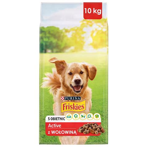 KARMA DLA PSA PURINA FRISKIES ACTIVE WOŁOWINA 10KG 13312770836 Allegro pl