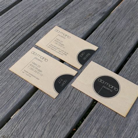 Printed Wooden Business Card