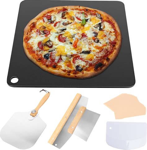 6pcs Pizza Steel Set For Oven And Grill 13 Square Pizza Steel For Oven With Pizza