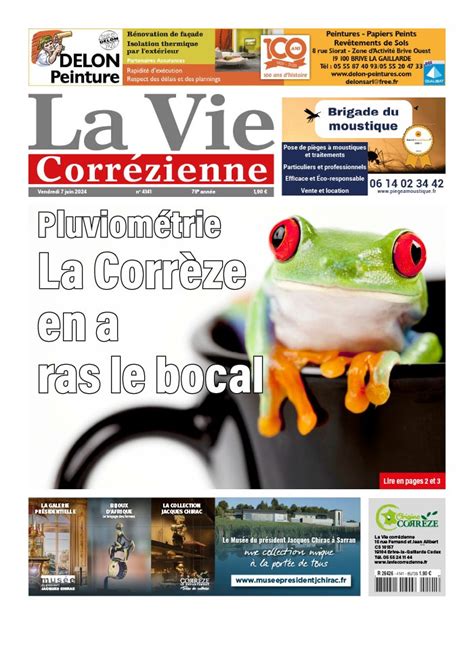 La Vie Correzienne N4141 du 07 juin 2024 à télécharger sur iPad