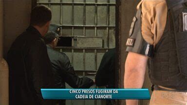 Bom Dia Paraná Cinco presos fugiram da cadeia de Cianorte neste fim