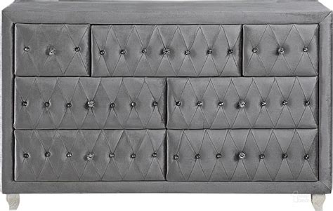 Deanna Grey Upholstered Dresser By Coaster 1StopBedrooms