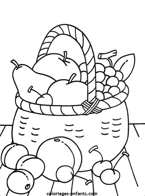 Coloriage Fruit gratuit à imprimer