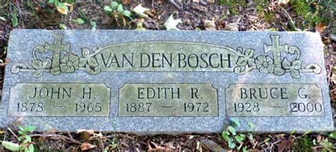 John Herman Johannes Vanden Bosch 1878 1965 Find A Grave Memorial