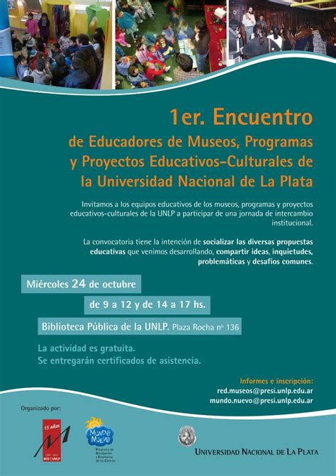 Primer Encuentro De Educadores De Museos Programas Y Proyectos