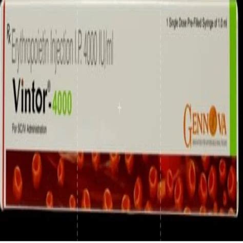 Emcure Erythiopotin Vintor Injection Prescription Treatment