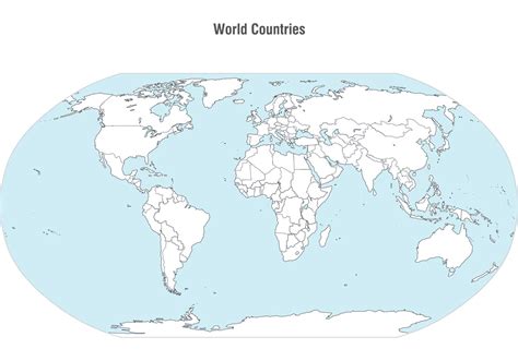 World Countries Map Vector - Download Free Vector Art, Stock Graphics ...