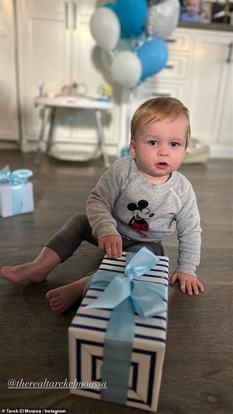 Tarek El Moussa and wife Heather El Moussa celebrate son Tristans