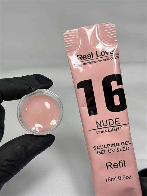 Gel sachê Real Love 16 nude 15ml Beleza Unika