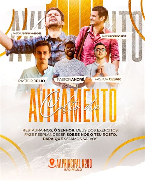 Psd Culto De Avivamento Central Design