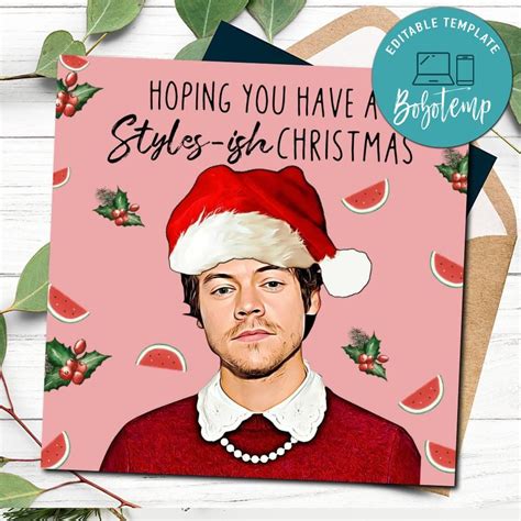 Harry Styles Christmas Card DIY | Bobotemp