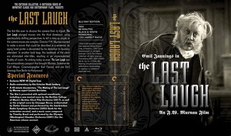 The Last Laugh Fake Criterion Cover For The Cc Laserdisc Collection Etsy