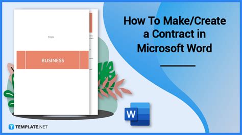 How To Make/Create a Contract in Microsoft Word [Template + Example] 2023 | Free & Premium Templates