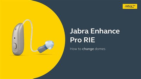 Jabra Enhance Pro How To Change Domes Jabra Support Youtube