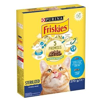 Friskies Dry Food For Neutered Cats With Salmon And Vegetables 270g