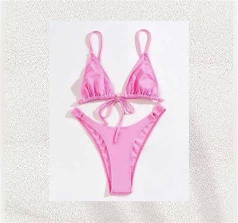 Pink Two Piece Bikini Women S Fashion Swimwear Bikinis Swimsuits