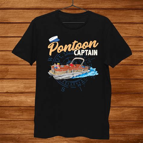 Pontoon Captain Shirt Funny Pontoon Boating Shirt TeeUni