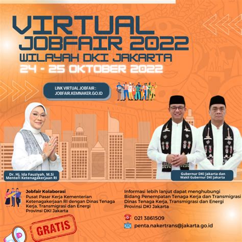 Virtual Job Fair Jakarta Pusat Okt Disnakertrans