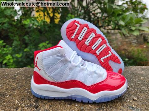 Kids Air Jordan 11 Retro Cherry 20773 Wholesale Sneakers