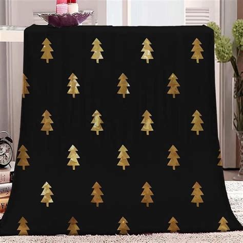 X Cm Couverture Sapin De Noel Dor Plaid Polaire Sapin De Noel