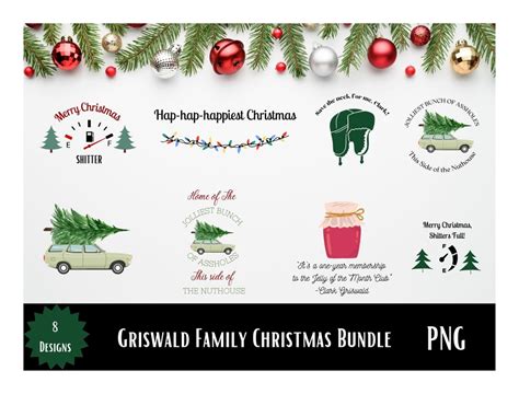 Griswald Family Christmas PNG Bundle 8 Designs PNG for Sublimation ...