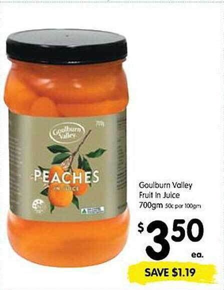 Goulburn Valley Fruit In Juice Offer At Spar