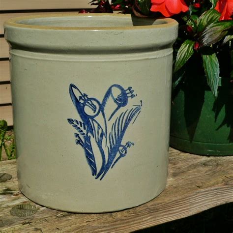 Vintage Western Stoneware Crock Etsy