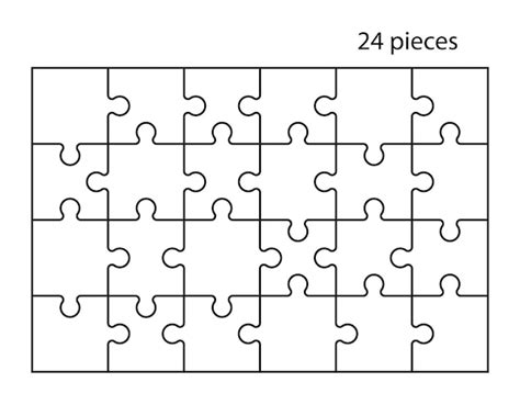 Premium Vector | Puzzles grid jigsaw puzzle