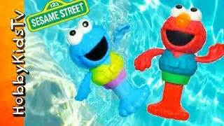 Elmo Cookie Monster Pool Party Elmo Bath Adventure Steamboat Big Bird ...