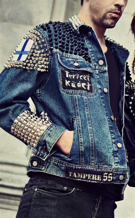 Punk Jackets Denim Fashion Punk Outfits