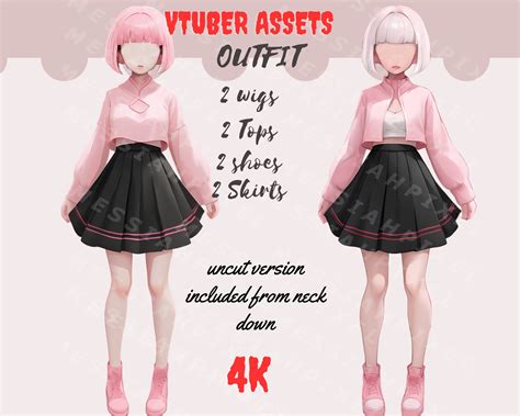 Vtuber Asset 2 Vtuber Outfit Clothing Asset Vtuber Clothing Transparent Background PNG File ...