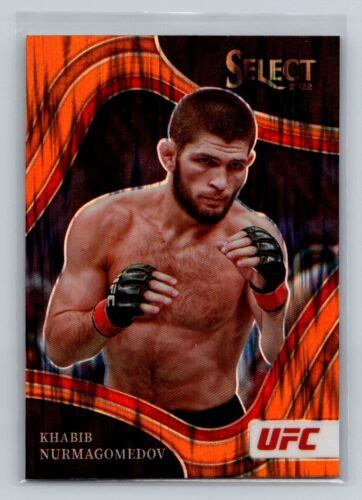 2022 Panini Select UFC Octagonside Orange Flash Prizm Khabib