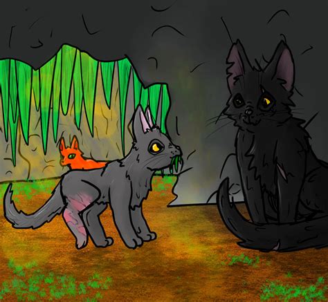 Yellowfang And Cinderpelt Paw Warrior Cats