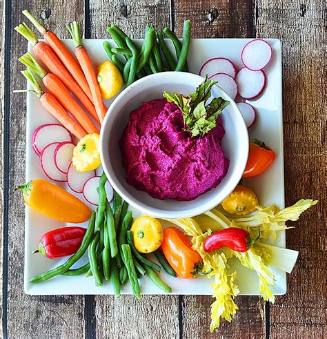 Roasted Beet Hummus Vegan Theveglife